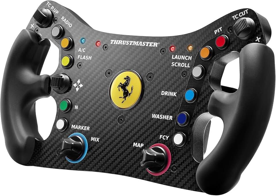 THRUSTMASTER Ferrari 488 GT3 Wheel Add-On (compatible w/ PS5, PS5 Pro, PS4, XBOX Series X/S, One, PC)