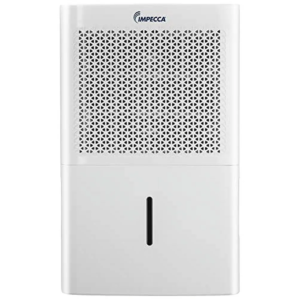Impecca 1500 Sq.Ft 20 Pint Dehumidifier for Home, Basements, or Bathrooms - Super Quiet, White (Previous 30 Pint)