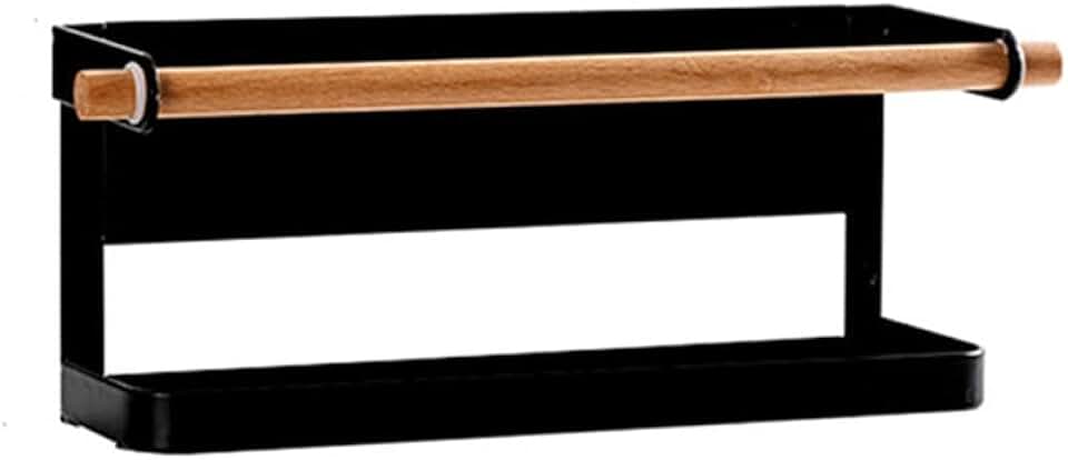 Fridge Shelf Paper Towel Roll Holder Magnetic Storage Rack Spice Hang Rack Decorative Metal Shelf Kitchen Organizer