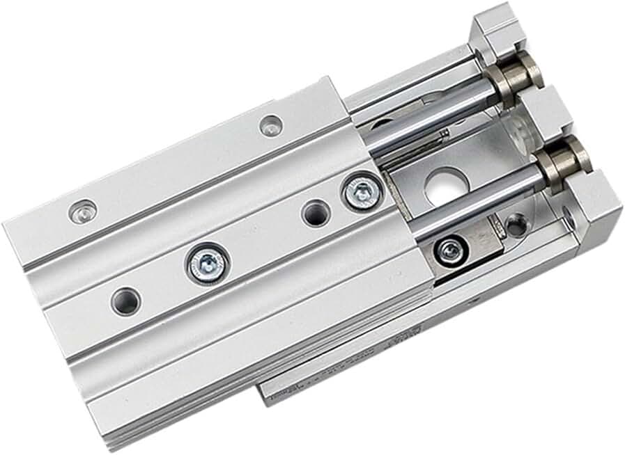 Air Slide Table Pneumatic Cylinder MXS16 MXS20 MXS25 Rail Slide Air Cylinder 1Pcs(MXS16,-100)