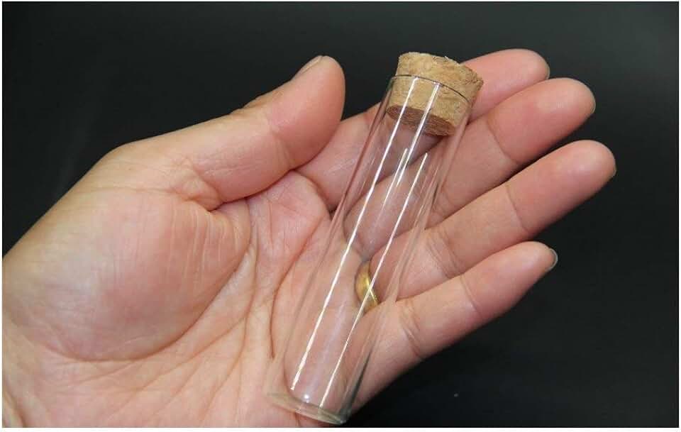 Xianglaa-Test Tubes for Gift, 1000pcs/lot Clear Cork Stopper Glass Wish Bottle Vial Jars Containers Test Tube, 22 * 90mm 22ml, Holiday Wedding Decor, Wide Range of Applications