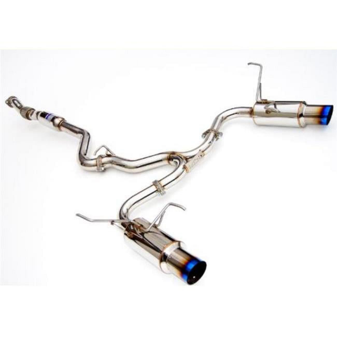 Outlet Single Layer Tip Titanium Cat-Back Exhaust for 2008 Plus Subaru WRX STI 4 Door N1 Twin