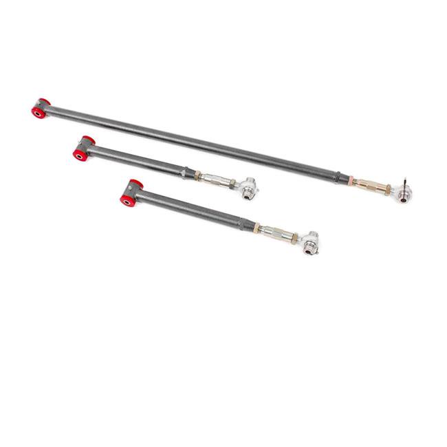 BMR Suspension RSK036H 1982-2002 3rd Gen F-Body On-Car Adjustable Rear Suspension Kit Poly & Rod End - Black Hammertone