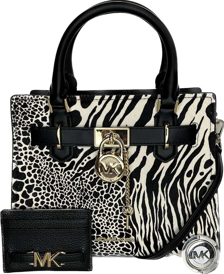 Michael Kors MICHAEL Michael Kors Hamilton SM Satchel bundled with SM TZ Coinpouch Purse Hook
