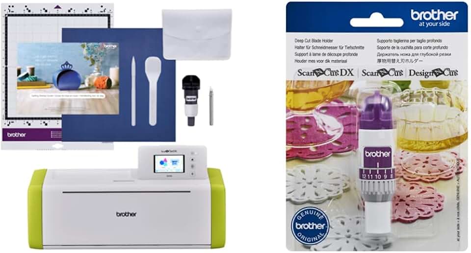 Brother ScanNCut SDX85 Electronic Cutting Machine Bundle with Deep Cut Blade Holder