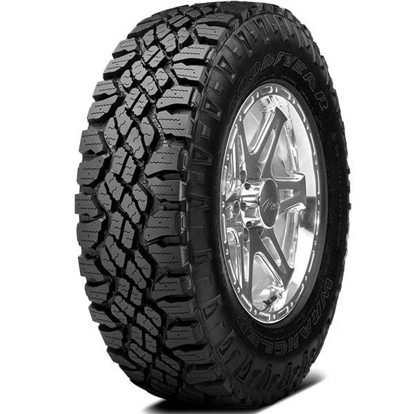 Pair of 2 Goodyear Wrangler DuraTrac 265/65R17 112S All-Terrain Tires 50K Mile Warranty 150153601 / 265/65/17 / 2656517 Fits: 2005-15 Toyota Tacoma Pre Runner, 2000-06 Toyota Tundra Limited