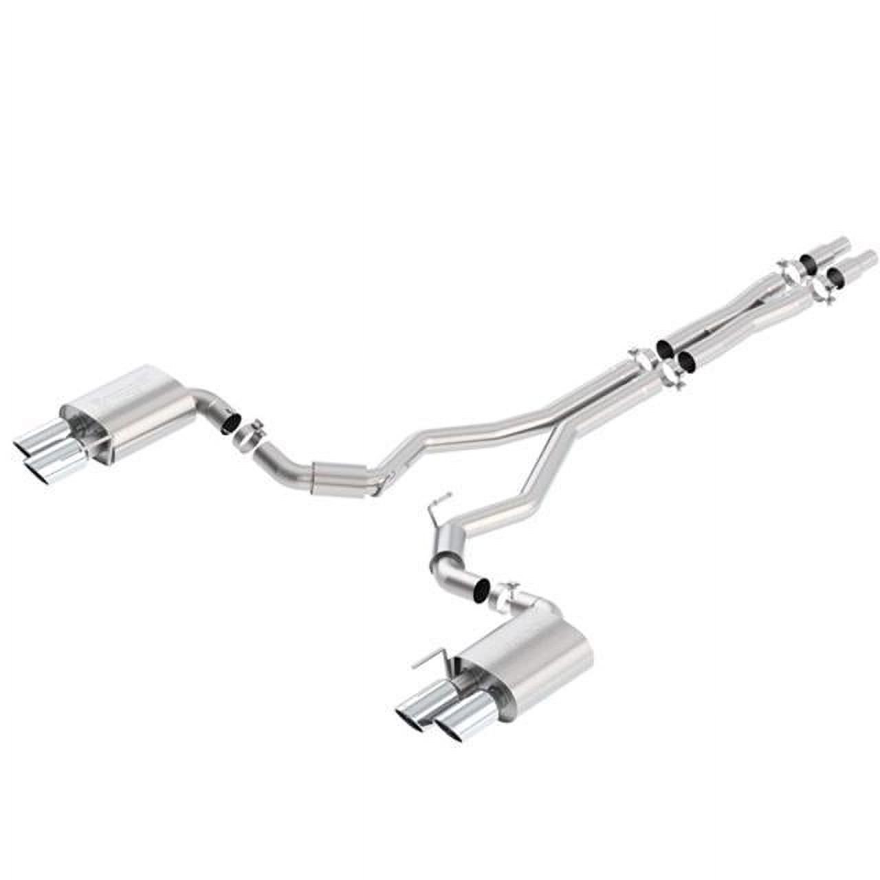 Borla 2018 Ford Mustang GT 5.0L AT/MT (w/o Valves) S-Type 3in Cat-Back Exhaust w/Polished Tips - 140745