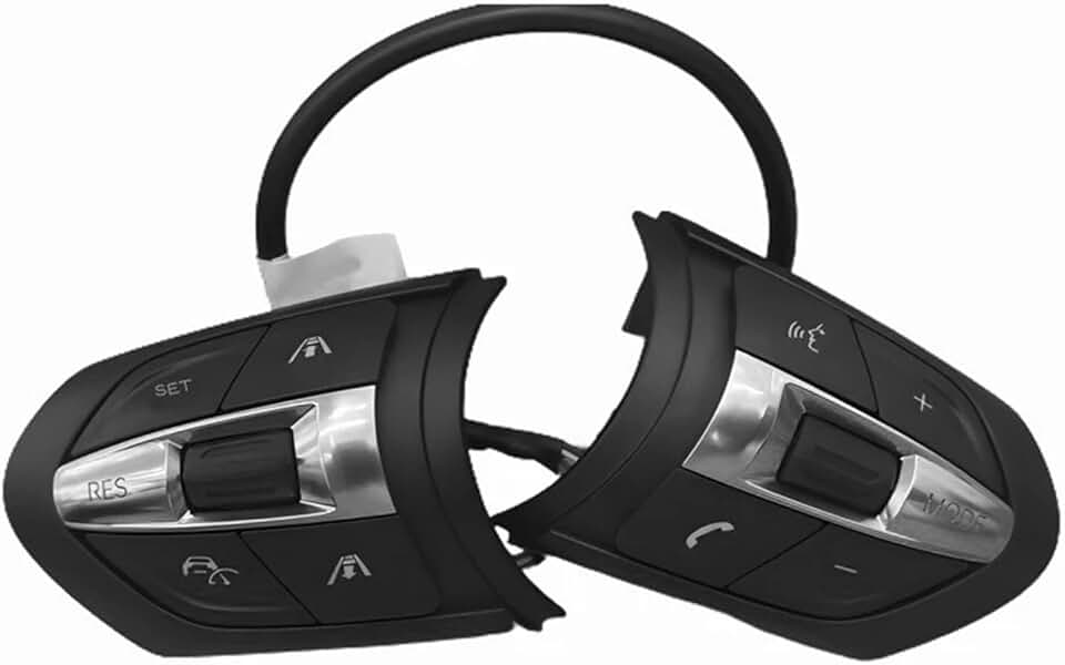 Long-distance travel Compatible with BMW M3 M6 M5 Sports Cruise Control Steering Wheel Volume Buttons Car Accessories Buttons(As shows)