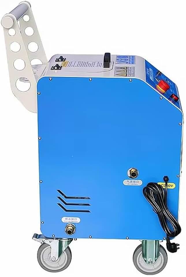 icy grit blaster, subfreezing surface refinisher, chilled media cleaning machine, frosty decontamination device