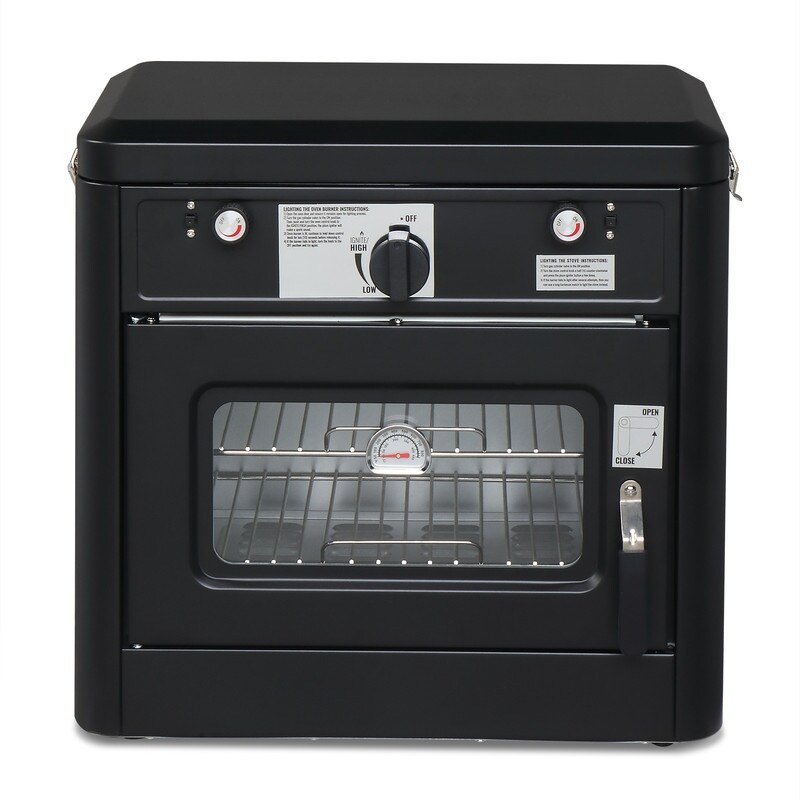 Outdoor Propane Gas Camping Oven - Black
