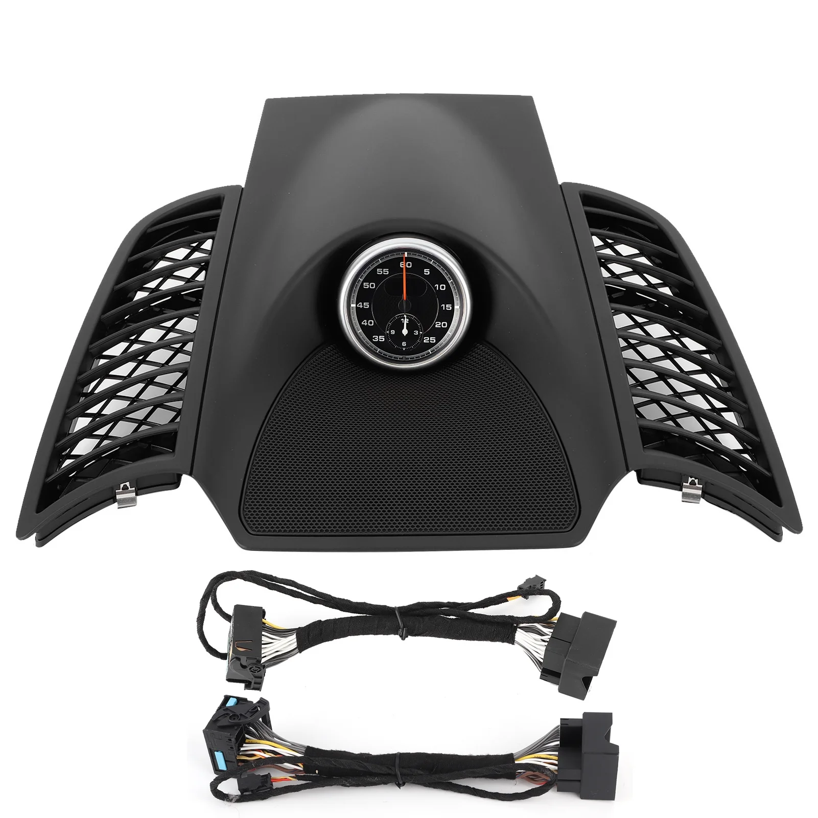 Instrument Dashboard Panel Upper Cover Trim with Clock 958552189015Q0 Fit for Cayenne 20112017