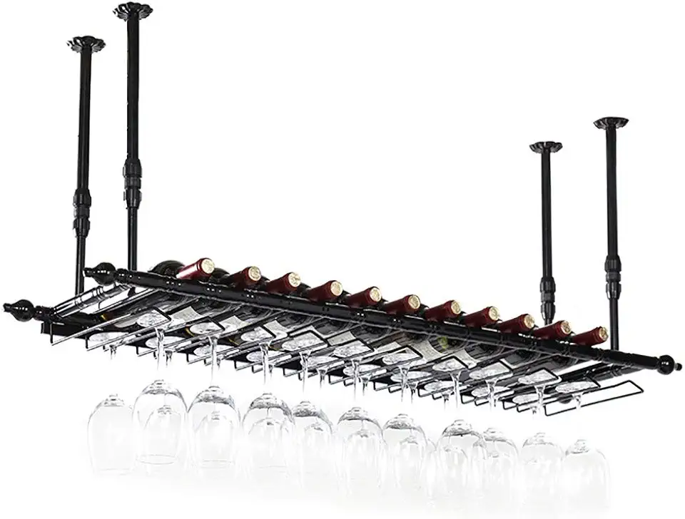 Wine Racks, Glassware Holders, Creative Goblet Holders, Wine Racks for Living Room Bars, Hanging Glass Holders (Size : L8030CM)