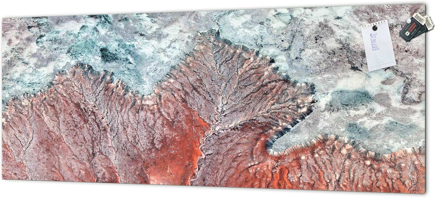 Design glass backsplash - Tempered Glass magnetic splashback Textures Series MBBS10A: