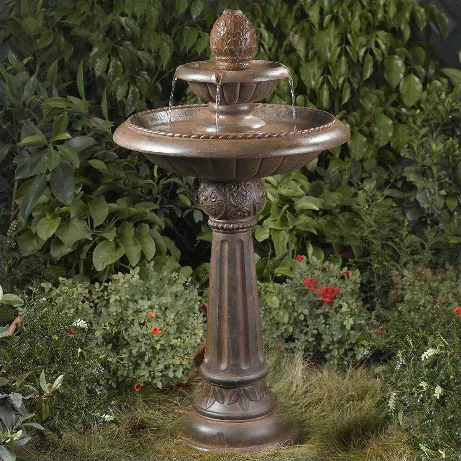 Jeco Ananas Pineapple Tier Outdoor Fountain