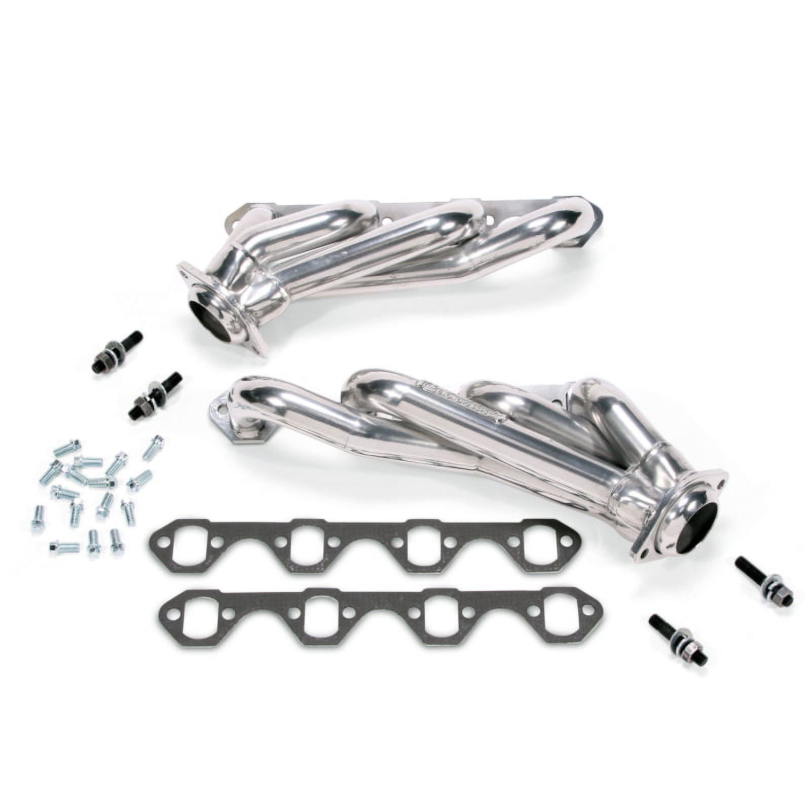 BBK PERFORMANCE 15150 86-93 FORD MUSTANG 5.0L 1-5/8IN SHORTY UNEQUAL-LENGTH HEADERS (SILVER CERAMIC CO