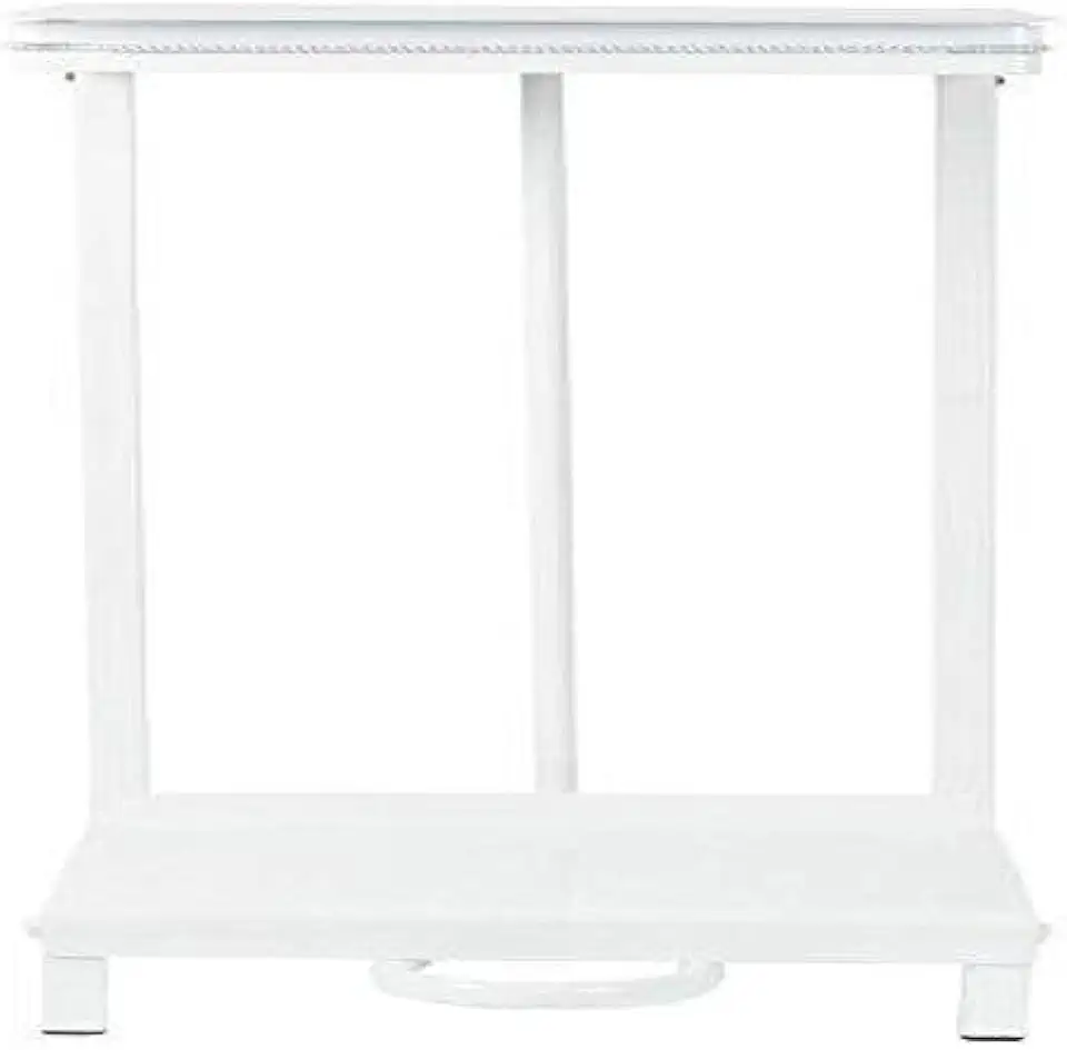 Jantex Free Standing Steel Sack Holder or Bin | White | Hygenic Foot Pedal Operated Lid | 880(H) x 430(W) x 330(D) mm | L548