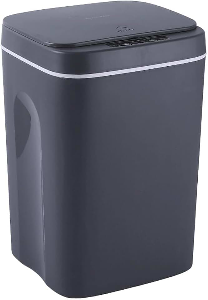 Kitchen Trash Bin Bathroom Touch Can in The Toilet Smart Bucket Waste Bins Smart Trash Can Kitchen(34.5cm)