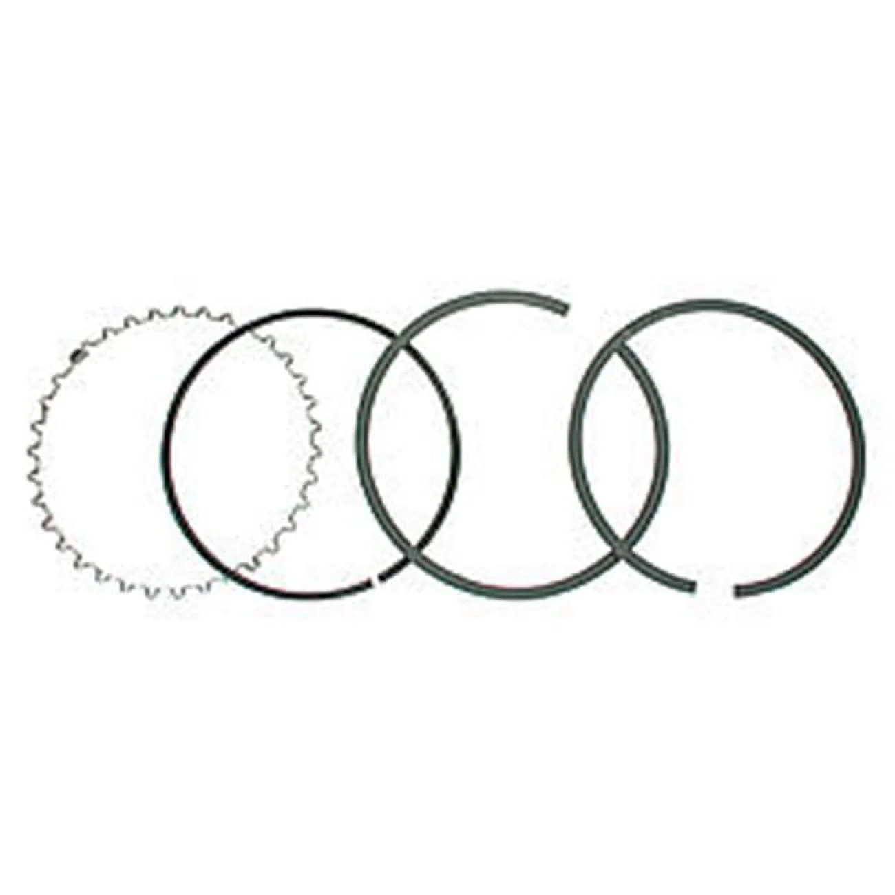 J100F8-4530-5 4.535 in. Moly Piston Ring Set, 0.62 x 0.62 x 0.18 in.