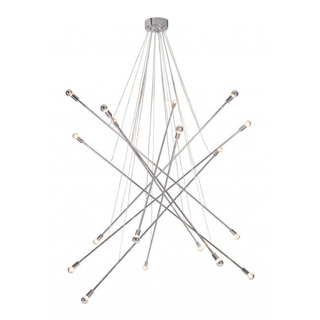 Intersected Ceiling Lamp, Chrome