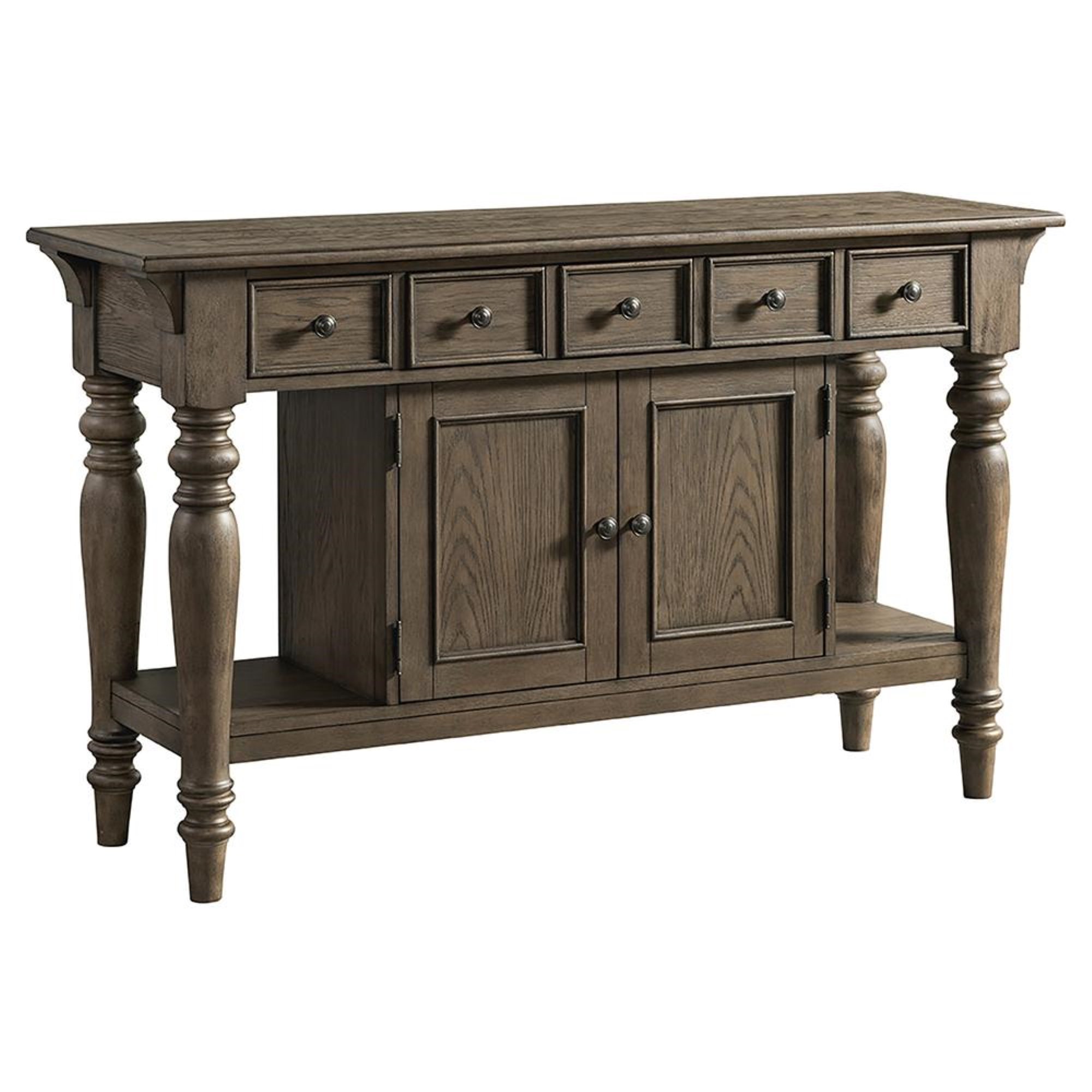 Intercon Furniture Balboa Park Traditional Wood Server in Oak Finish