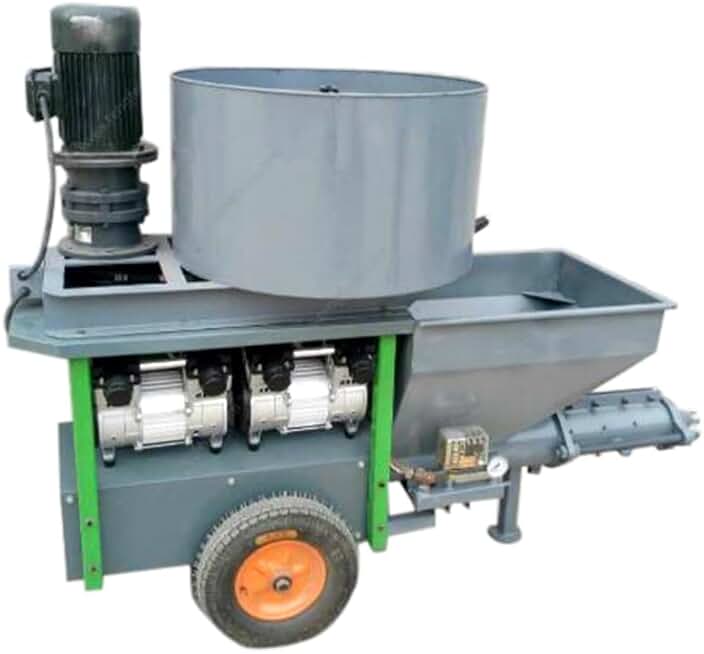 mortar spraying machine with diesel engine