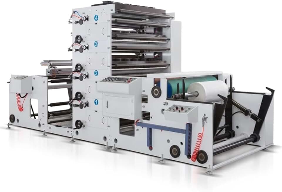 4 Colors 6 Colors Flexible Printing Machine for Thermal Label Paper Cups Paper Bags