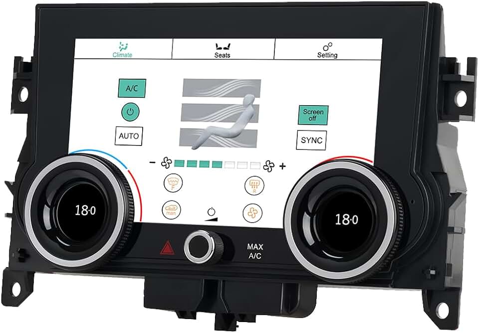 7 Inch LCD Touch Screen AC Air Conditioner Car Climate Control Panel for Land Rover Range Evoque L538 2012-2018 Temperature Seat Heater Control air Conditioner Board
