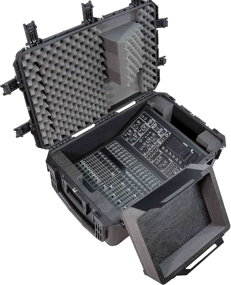 Case Club Case fits Midas M32R Digital Mixer in Pre-Cut Waterproof Case