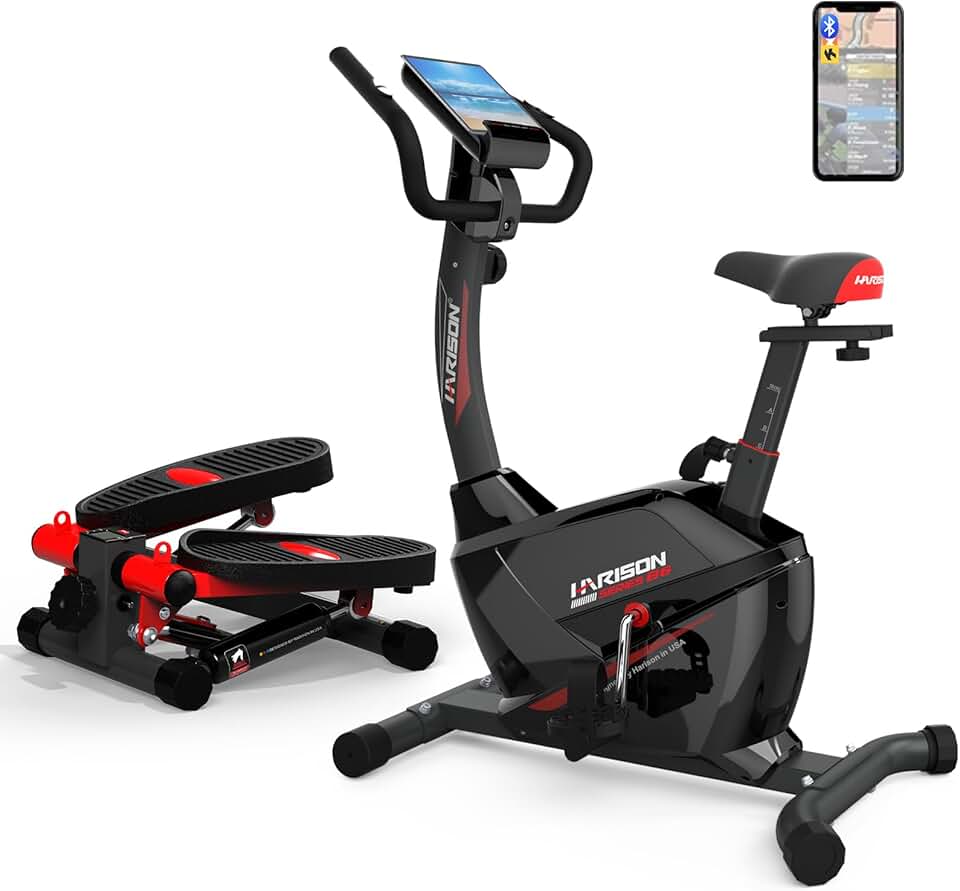 HARISON Magnetic Exericse Bike with Mini Stepper