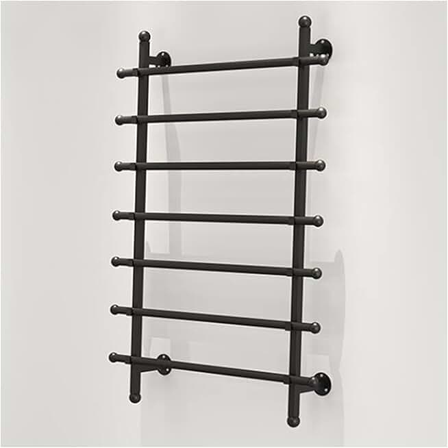 Wall-mounted Storage Stand Rack for Flower Packaging Ribbon, White Black Metal Gift Wrapping Paper Display Holder for Scarf/Shawl/Tie (Color : Black, Size : 100X120cm/39.3X47.2in)