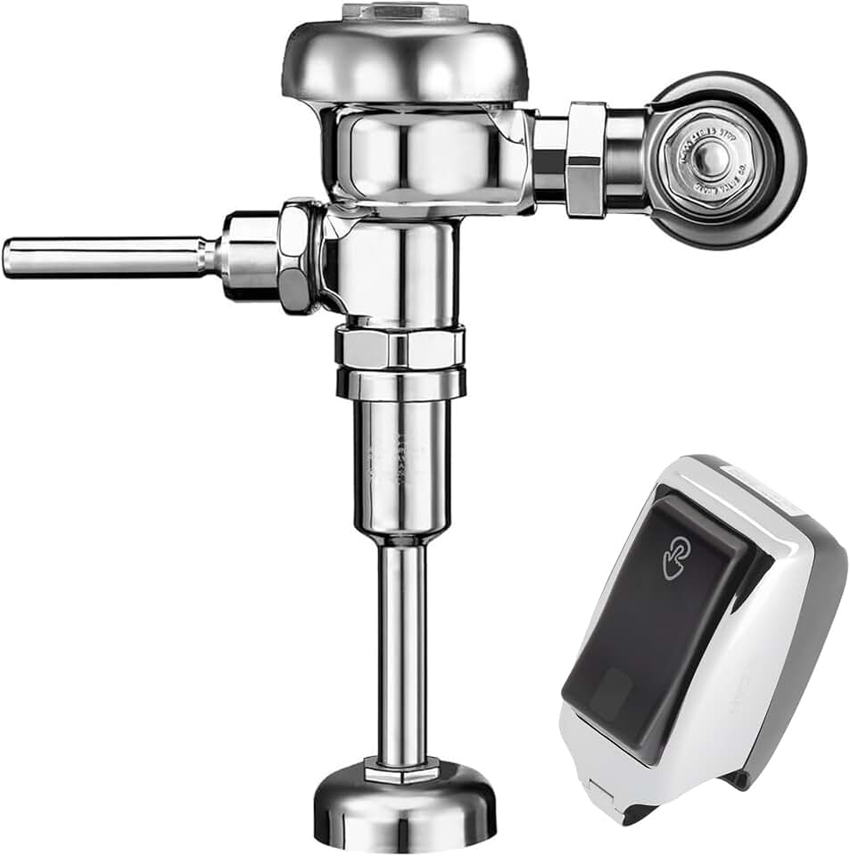 Sloan Regal 186 Urinal Flushometer, 3982628 & Sloan EBV-200-A Retrofit, 3325201 Bundle - Fixture Connection Top Spud, 0.5 GPF Manual Flush Valve, Exposed Side Mount Sensor, 72 Hour Sentinel Flush