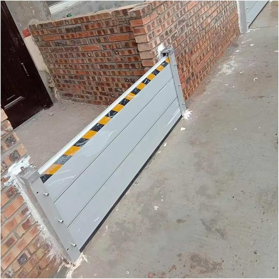 2ft 2.6ft 3.3ft 3.9ft High Water Barrier Shield Detachable, Garage Doorway/Basement Window/Driveway Emergency Flood Control Temporary Dam, Reusable Flood Defence Wall (Color : H60cm(23 3/5