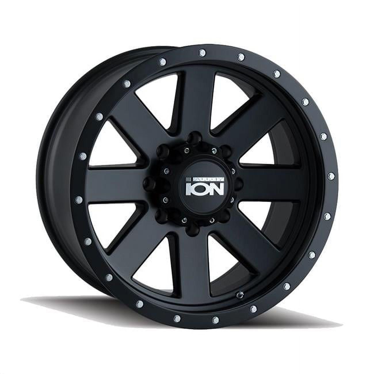 134 in. 18x10 6-135 Bolt Pattern 4.75 BS 19 Offset Beadloack Wheel, Matte Black