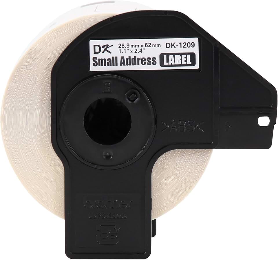 Genuine DK-120924PK Small Address Paper Label Roll, Die-Cut Paper Labels, Engineered for Excellence, 800 Labels Per Roll, 24 Rolls (DK120924PK)