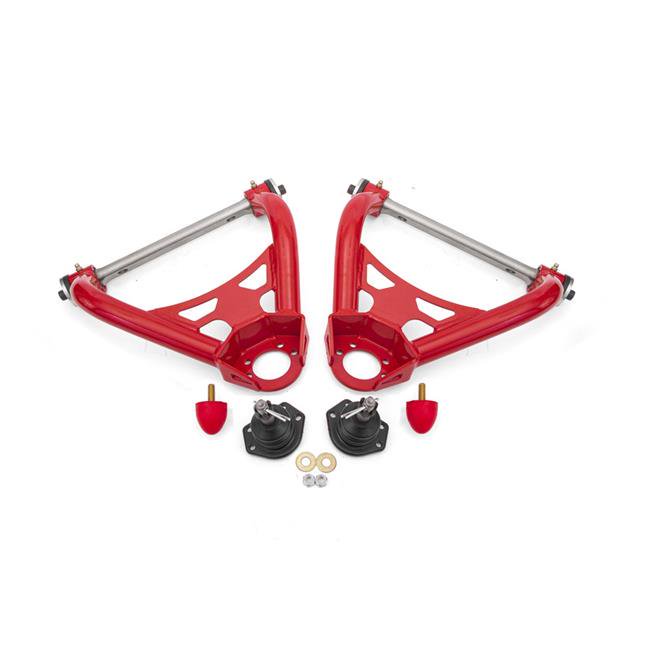 BMR Suspension  1964-1972 A-Body Non-Adjustable Upper A-Arms Polyurethane, Red