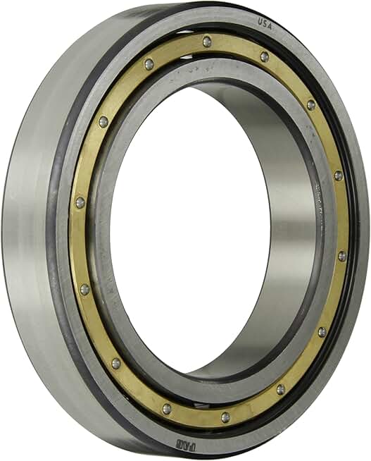 FAG Bearings 6324M-C4 Single Row Radial Bearing, ABEC 1 Precision, Open, Brass Cage, C4 Clearance, Metric, 120mm ID, 260mm OD, 55mm Width