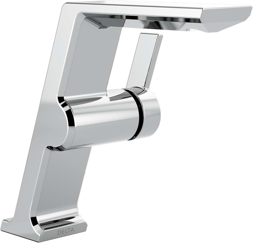 Delta Faucet 699-PR-DST Pivotal Single Hole, Lumicoat Chrome