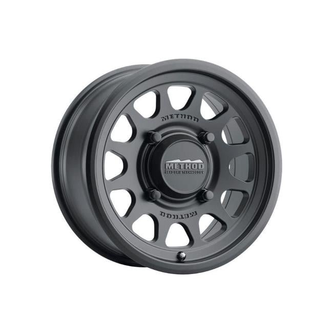 15 x 7 in. 38 mm Offset 5 x 4.5 in. Bolt Pattern 76 mm Center Bore MR414 Bead Grip Wheel, Matte Black