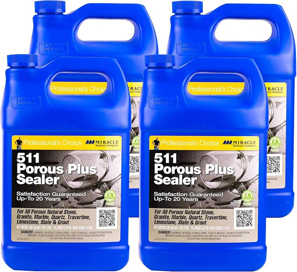Miracle Sealants PLUSGAL4-4PK 511 Porous Plus Sealer, Gallon, 4 Pack