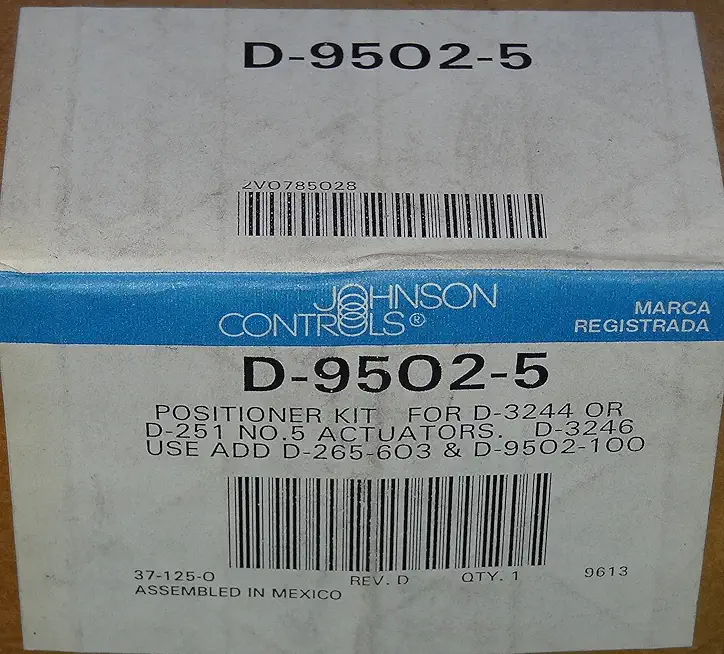 Johnson Controls D-9502-5 Pneumatic Damper Actuator Positioner