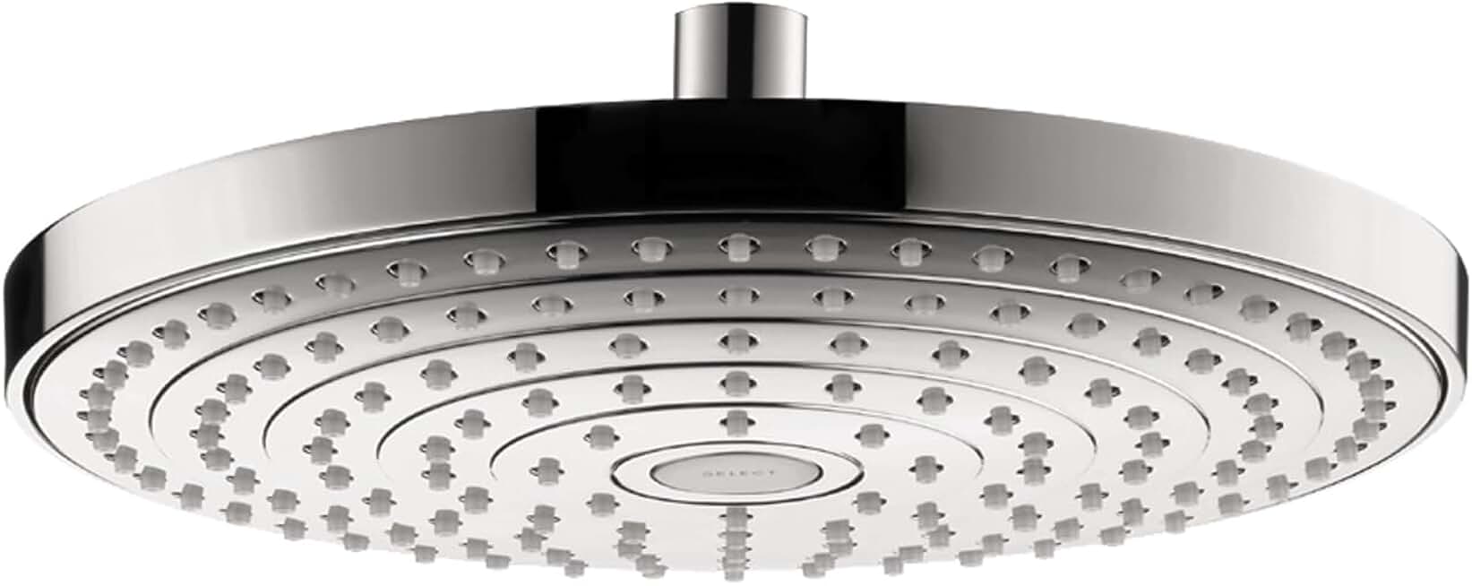 hansgrohe Raindance Select S 10-inch Showerhead Premium Modern 2-Spray RainAir, Rain Air Infusion with Airpower with QuickClean in Chrome, 26469001