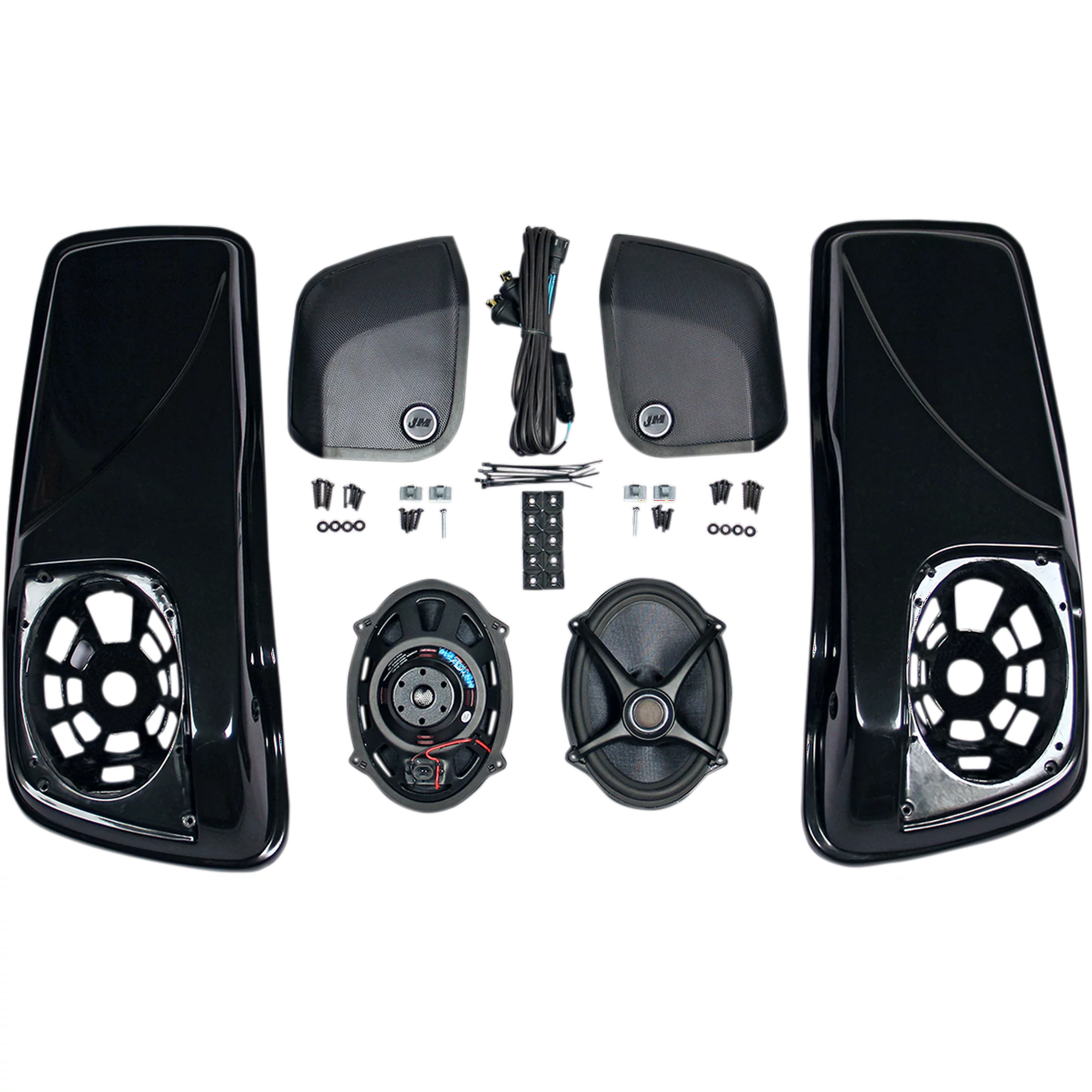 J&M HSBL-145X7-XXR Saddlebag-Lid Kit with Rokker XXR 5in. x 7in. Speakers