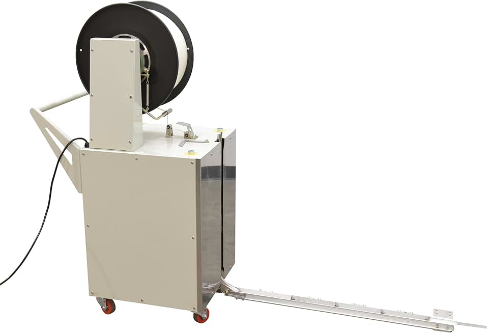 Vestil DBA-130 Steel Semi Automatic Pallet Probe Strapping Machine 23 in. x 31-1/2 in. x 55 in. 175 Lb. Maximum Tension White