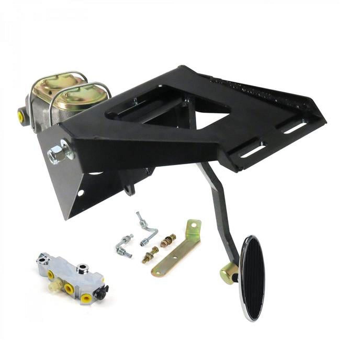 Helix Suspension Brakes & Steering  55-59 Chevy Truck Firewall Manual Brake Pedal Kit Disc & Drum Large Oval Chrome Pad