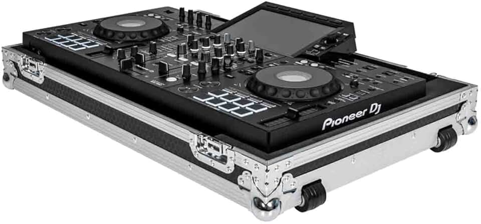 Headliner Low Profile Flight Case with Wheels, Compatible with XDJ-RX3, Black (HL10006)