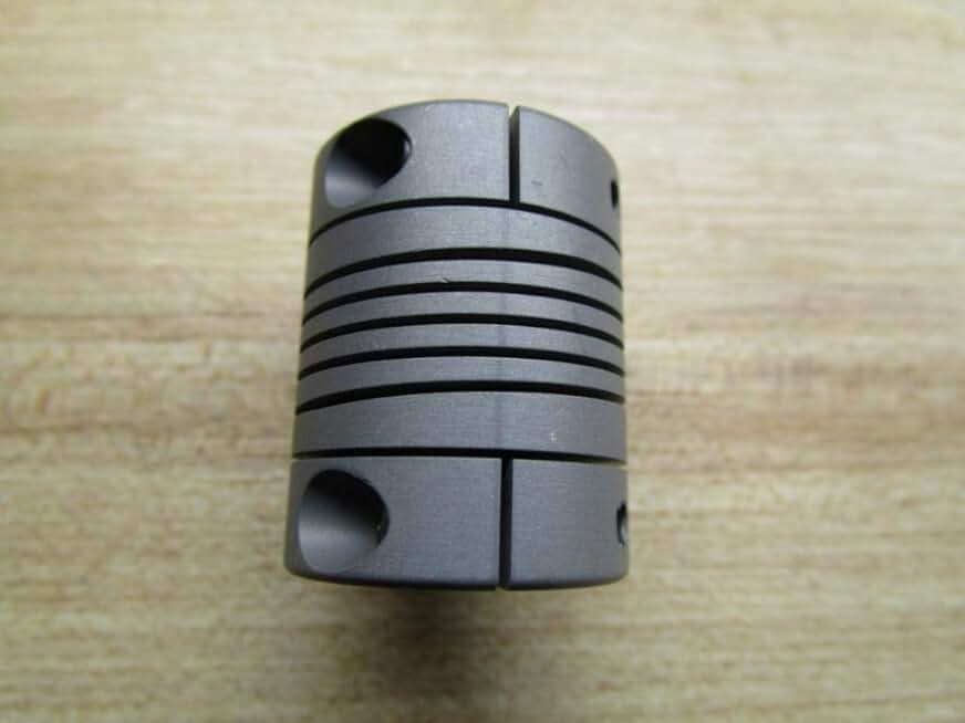 HELICAL ACR100-12-12 12 BORE DESIGNATOR, INTEGRAL CLAMP ATTACHMENT, 100 OUTSIDE DIAMETER DESIGNATOR, ACR SERIES, FLEXIBLE COUPLING, 1.25 IN LENGTH, 1 IN OUTSIDE DIAMETER, CLEAR ANODIZE, 7075-T6 ALUMIN