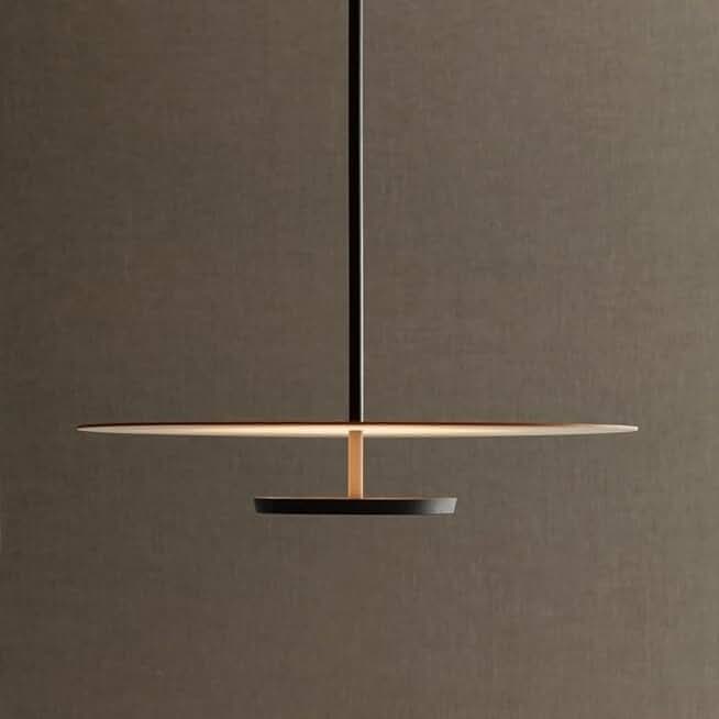 BKLFGP Nordic Style Pendant Light, Single Head Round Metal Suspension Droplight, Adjustable Hanging Light Fixture for Kitchen Island Bedroom Living Dining Room Light Fixture