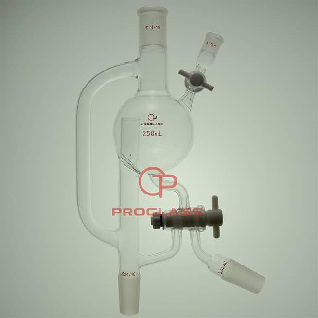 Distilling Head,Solvent Double Oblique Hole Take-Off,Capacity 250mL
