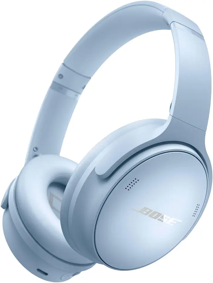 Bose QuietComfort Bluetooth Headphones, Wireless Headphones, Over Ear Noise Cancelling Headphones with Mic, Up To 24 Hours of Battery Life, Moonstone Blue - Limited Edition Color