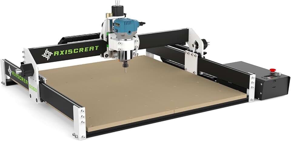 CNC Router Machine 6060, 710W Power Trimmer Router, Linear Rails and Belt Driven, 3-Axis Cnc Engraving Milling Machine for Wood Acrylic Aluminum, Working Area 23.6